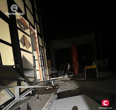 МастерШеф, павильон МастерШеф, после обстрела, обстрел РФ, последствия обстрела, кулинарное шоу