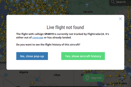 Ненсі Пелосі візит турне літак Тайвань посадка Китай навчання FlightRadar24