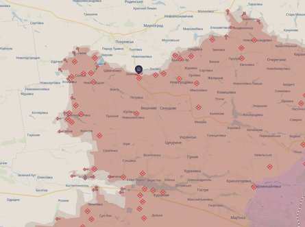 карта Покровськ