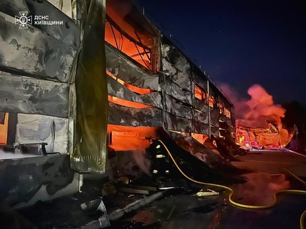 Ликвидация пожара в Фастовском районе