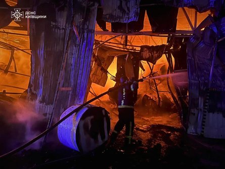 Ликвидация пожара в Фастовском районе