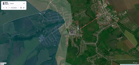 Бої в Курській області, Суджа, карта, 12 березня, DeepState