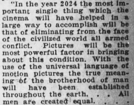Город будущего, предсказания будущего, город машин, много автомобилей, скоростные трассы, центр города, газеты 1924 года