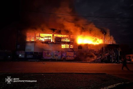 Последствия ночной атаки в Днепропетровской области