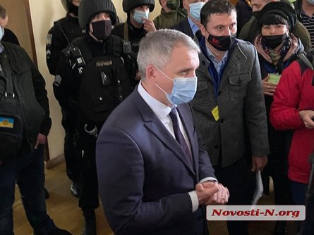 Мер Миколаєва, Олександр Сенкевич, мітинг