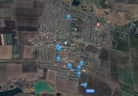 Бои на Донбассе, Красногоровка бои, 17 апреля, карта, танк-сарай