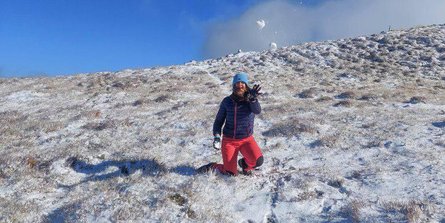 снег, Карпаты, гора Поп Иван Черногорский