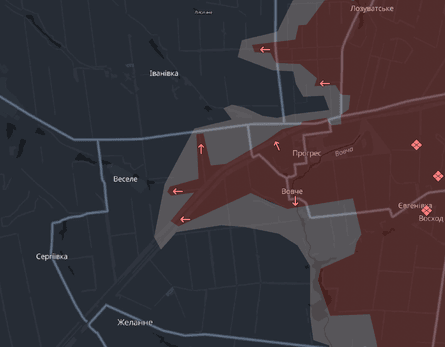 Карта боевых действий