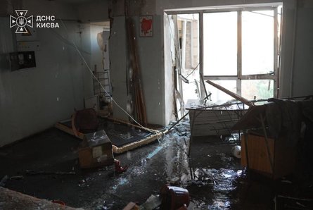 разрушения в Киеве Разрушения в Киеве 20 августа