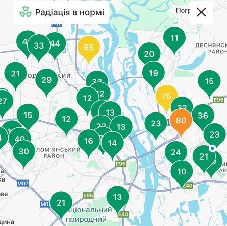 Киев Цифровой показал загрязнение воздуха в Киеве