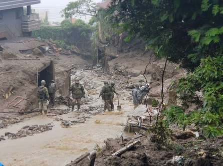 атами, япония, оползень