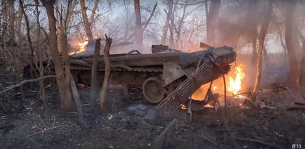 Бронемашина ВС РФ, потери ВС РФ, подрыв Бабы Яги