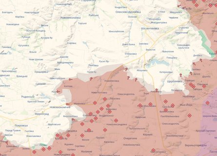 лінія фронту Костянтинівка 1 липня 2025 року