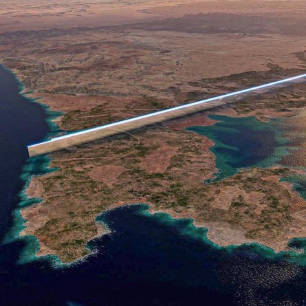 горизонтальный небоскреб линия, неом, саудовская аравия, вертикальный небоскреб, The Line