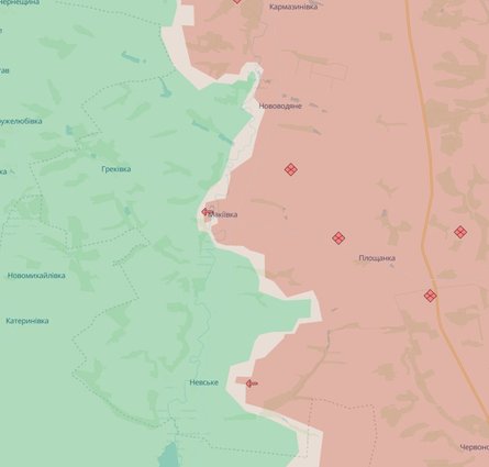 карта боїв під Ізюмом