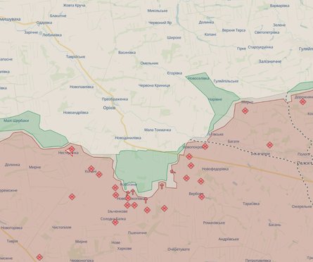 Работино карта боев