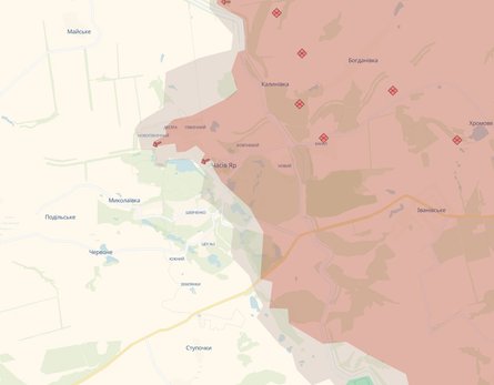 карта боев в Украине