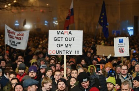 Громадяни проти мафії, Словаччина, мітинг