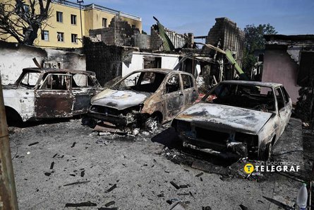 Наслідки удару ЗС РФ по Вишневому на Київщині