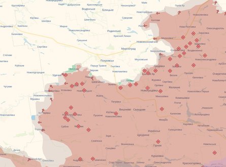 лінія фронту на Новопавлівському напрямку 2 липня