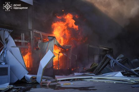 Последствия взрывов в Одессе