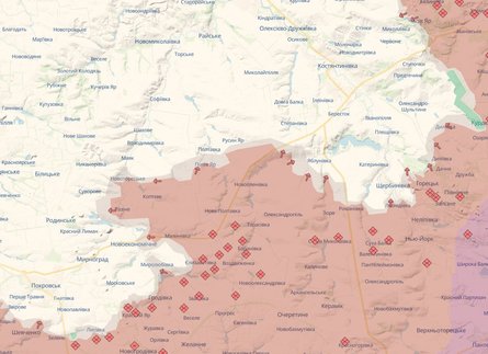 лінія фронту Костянтинівка 13 липня 2025 року