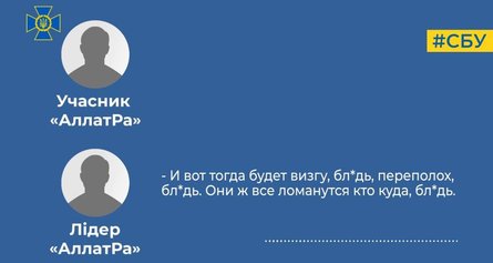 СБУ, Аллатра, благотворче суспільство, секта