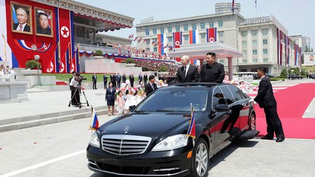 Путін та Кім Чен Ин, Путін КНДР, Кім Чен Ин мерседес, 18 травня