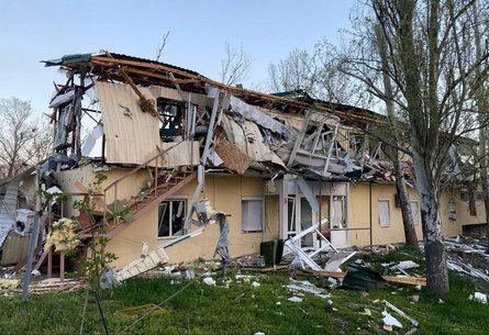 Обстрел Днепра, 18 апреля, дом, фото