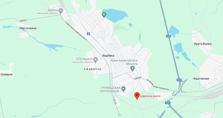 Авдеевка, Авдеевка карта