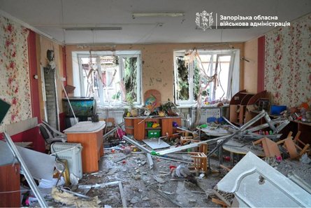 Россияне атаковали детский сад в Запорожье