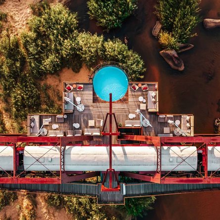 Поезд отель, шикарный поезд, юар, отель в юар, Kruger Shalati, уникальный отель