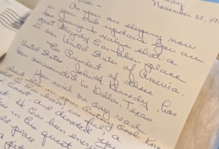 Вбивство Кеннеді, лист, послання з минулого, США, неймовірна історія, курйози, цікаві випадки з життя