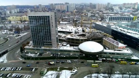 Українська артіхектура, бібліотека УкрІНТЕІ, летюча тарілка, фото, 2018