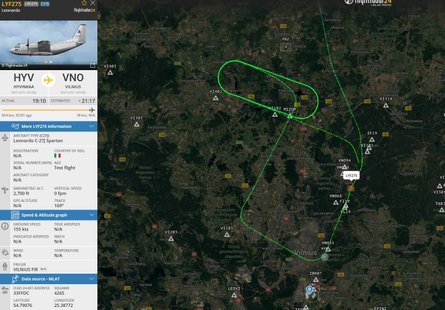 Spartan президента Литвы сделал лишний круг 2 сентября