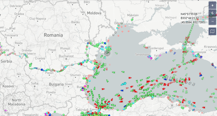 JOSEPH SCHULTE на карте морского траффика