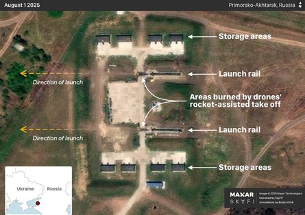 Я к влаштований полігон для пуску реактивних дронів Шахед