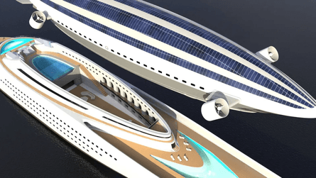 Проект яхти, Colossea, концептуальний проект, дирижабль, дизайн, дорога яхта, суперяхта, подорожі, конструкція яхти