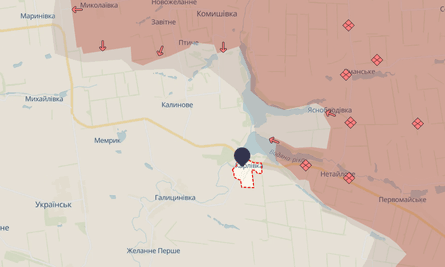 Ситуация вблизи Карловки по состоянию на 22 августа
