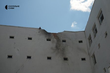 Покшкоджена стані Сумського університету 14 липня