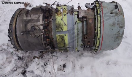 Обломок ракеты под Киевом