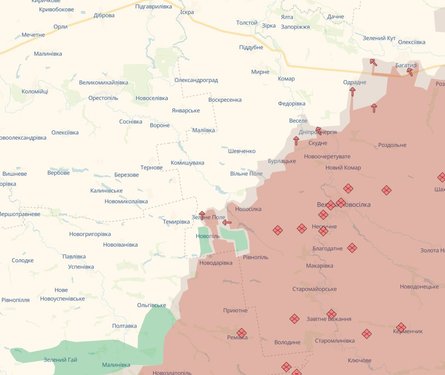 карта боевых действий Донбасс