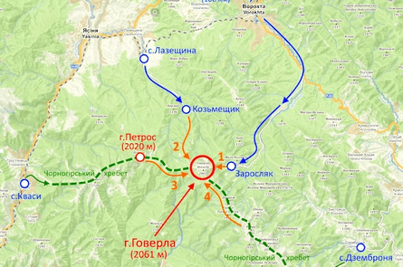 Карпати, сзодження на Говерлу, туристичні маршрути