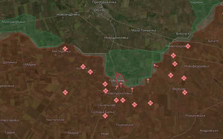 Карта боевых действий