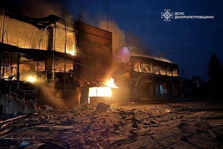 Последствия ночной атаки в Днепропетровской области