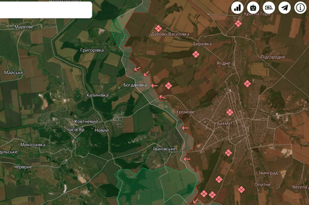 ВС РФ, Донецкая область, ВСУ, Донбасс, Бахмут, война РФ против Украины