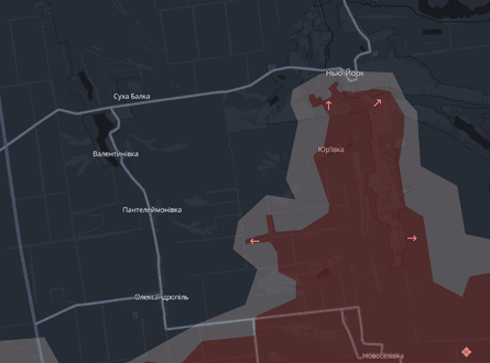 Карта Донбасса