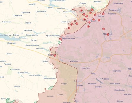 карта боев в Украине