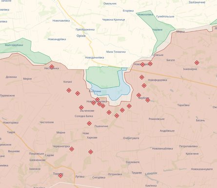 карта боев в Украине