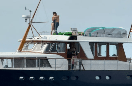 Кэти Перри, Джастин Трюдо на яхте